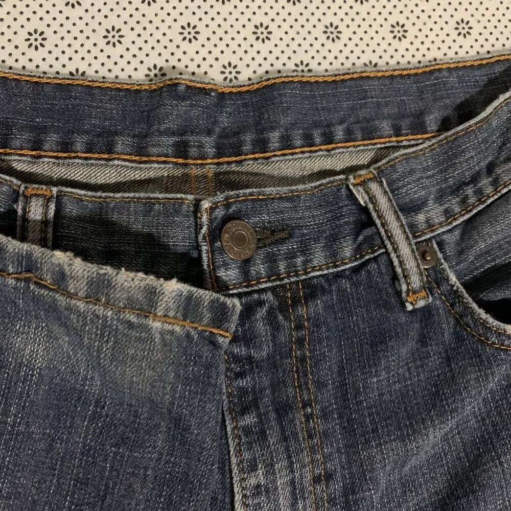 Levi's Men's Jeans W34 L34 Medium Wash Straight Leg 5-Pocket Denim Medium Blue